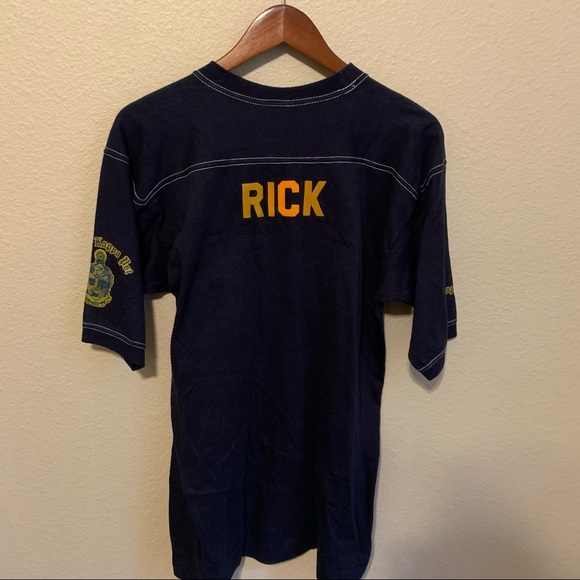 Vintage Alpha Kappa Psi 70s Jersey T-shirt - Picture 4 of 5